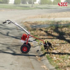 2-Stroke 1.25 kW Gasoline Power Sweeper Broom Driveway Turf Cleaning Snow Grit