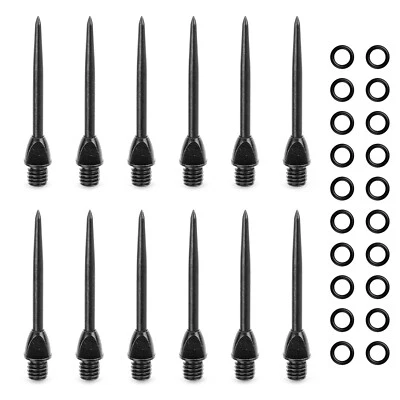 12pcs Darts Steel Points+Ruber Rings Adapter conversion Tips CyeeLife