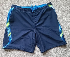 Mens Nike Lined Shorts Swim Trunks XL Blue