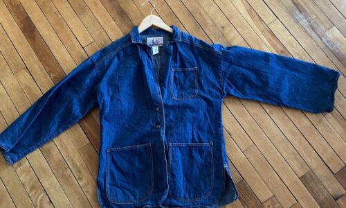 70s vintage levis chore coat plowboy jean jacket L - image 1