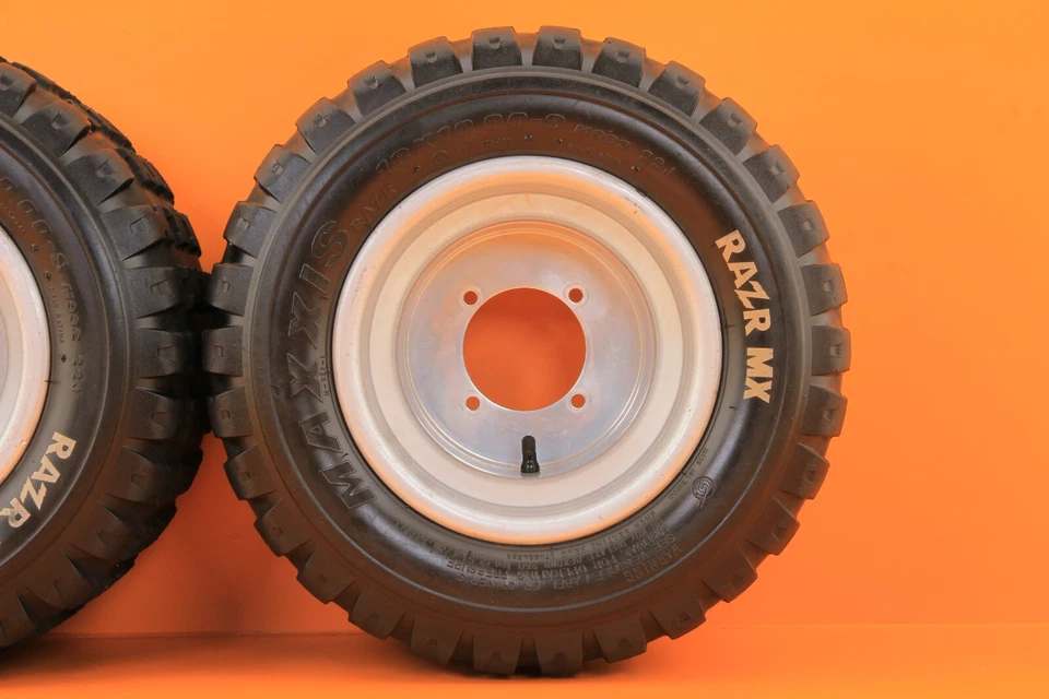 08-10 2008 Polaris Outlaw 450 MXR OEM Rear Rims Wheels Rim Wheel Set 4/110 - Image 4 of 4