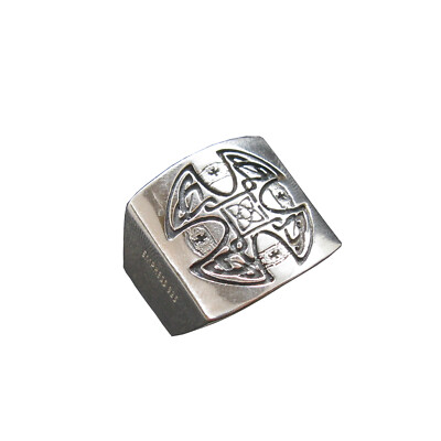 Sterling Silber Herren Ring Keltenkreuz echt massiv gepunzt 925 Kaiserin