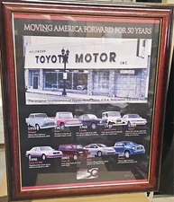 LIMITED EDITION TOYOTA MOVING AMERICA FORWARD FOR 50 YEARS POSTER 427/1700 RARE