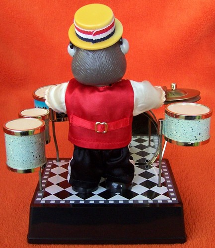 Lustiger Wecker, Rarität, Meister Anker "Drum Clock", 1980er, frühe Version, alt - Bild 5 von 12