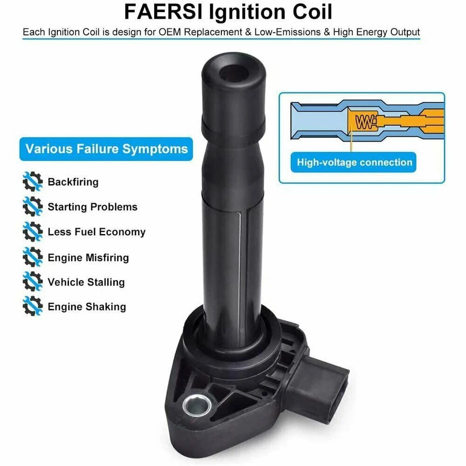 Pack Of 6 Ignition Coils For Honda Accord Odyssey Acura CL RL TL V6 3.0/3.2/3.5L - Image 2 of 4