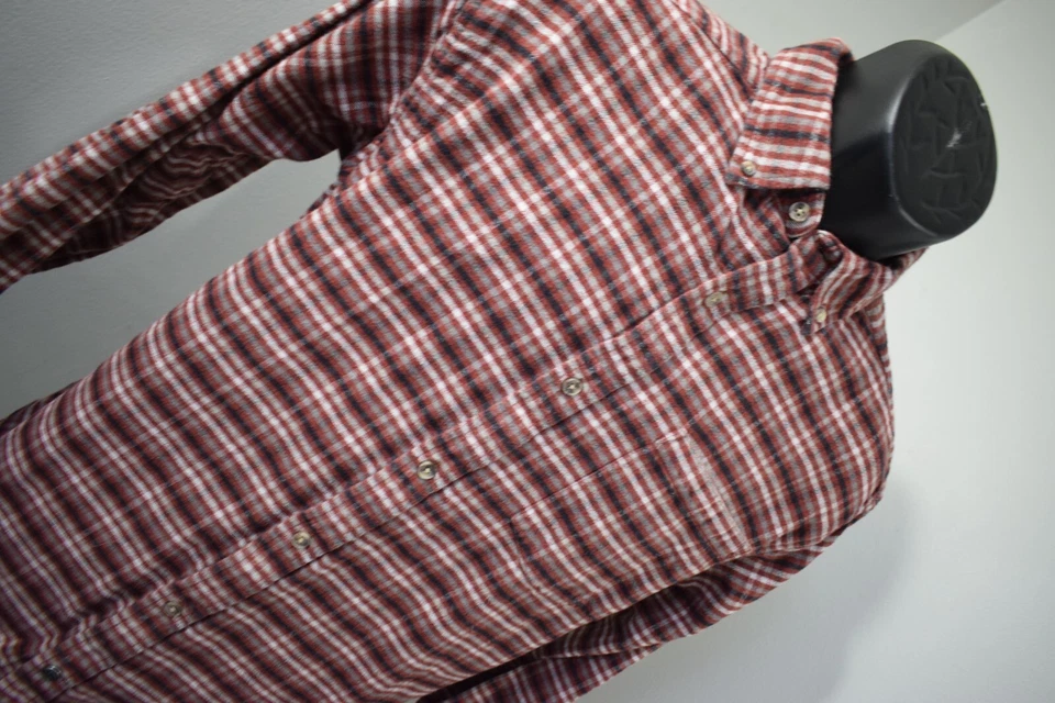 Camisa de franela con botones de caquis de montaña a cuadros manga larga senderismo para hombre mediana Foto 4 de 4