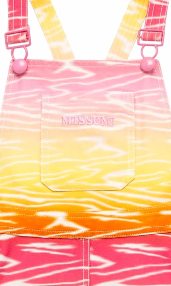 Designer Missoni Dress Overalls Girls Size 12 MSRP $458 - Image 3 of 4