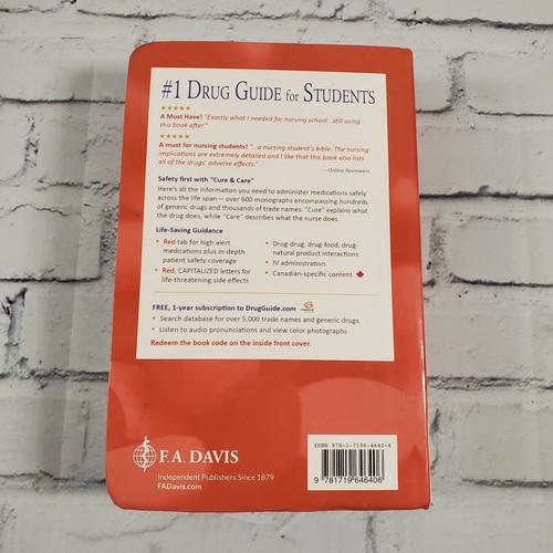 Davis's Drug Guide For Nurses 18th Edition Book F.A. Davis - Imagen 5 de 5