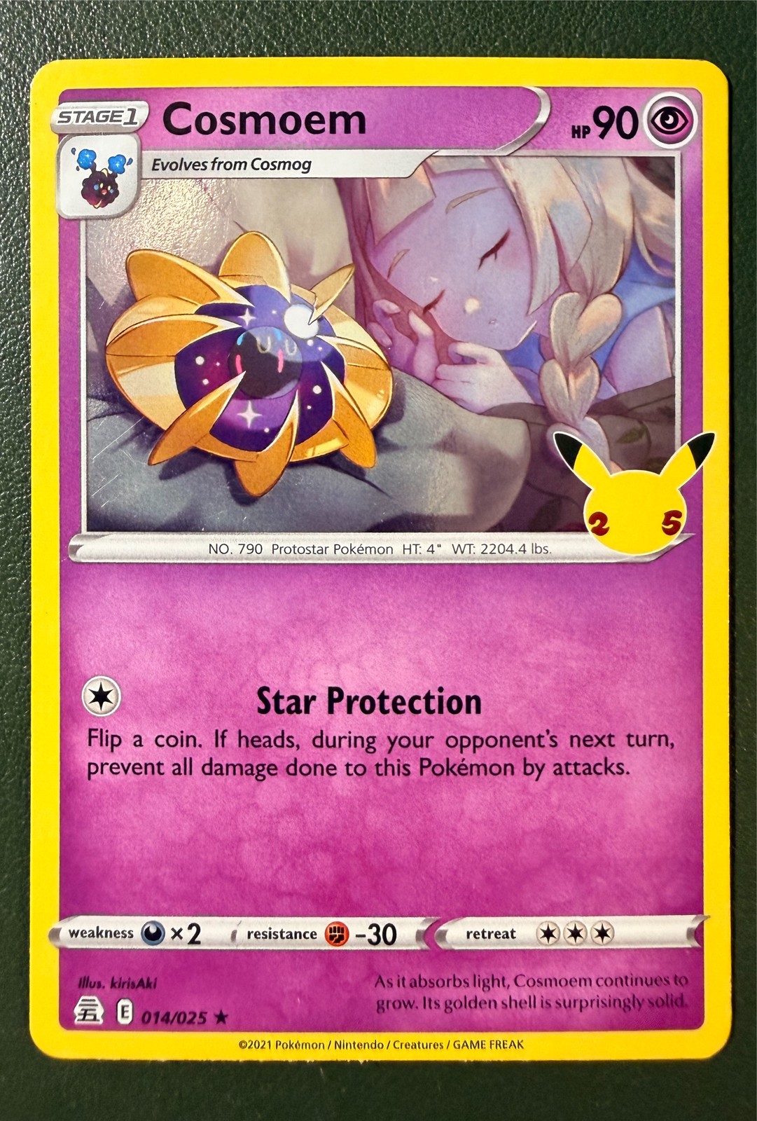 Pokemon TCG Cosmoem 14/25 Celebrations CEL25 NM