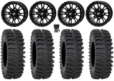 Sedona Fusion 15'' Wheels Gloss Black 30'' XT400 Tires Polaris Sportsman