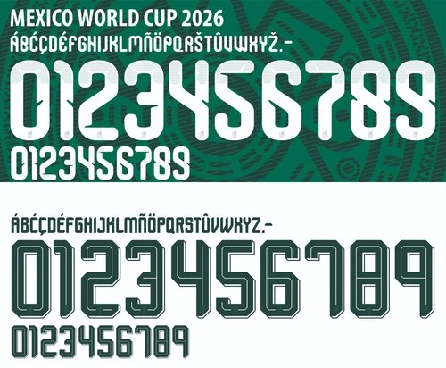 Name&Number Set For Mexico World Cup 2026 Home/Away Football Soccer