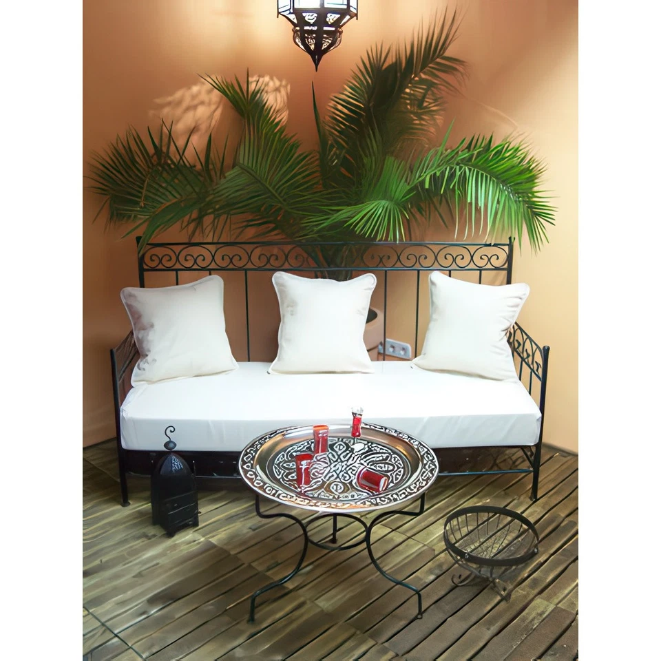 Marokkanisches Eisensofa Bilbao - Weiß - Bild 2 von 4