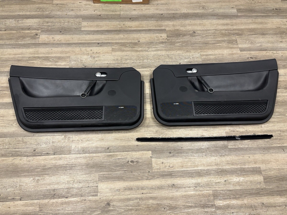 Audi TT Mk1 98-07 Black Door Panel Pair USED OEM *Damaged* See