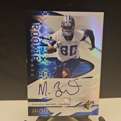 2008 Upper Deck SPx Rookie Signatures Martellus Bennett Auto #101/399 Cowboys