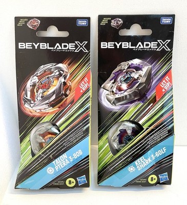 2 Beyblade X Keel Shark 3-60LF-Attack,Talon Ptera 3-80B:Stamina*high Speed,Dash!