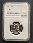 1957-P Washington Quarter Proof — photo from another recent sale