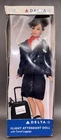 Vintage Delta Airlines Flight Attendant Fashion Doll - Travel Luggage 1980’s