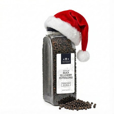 The Spice Lab Black Tellicherry Peppercorns for Grinder Packed in the USA - Stea