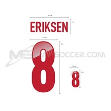 Denmark Away EURO 2012 Football SOCCER NAME NUMBER PRINT
