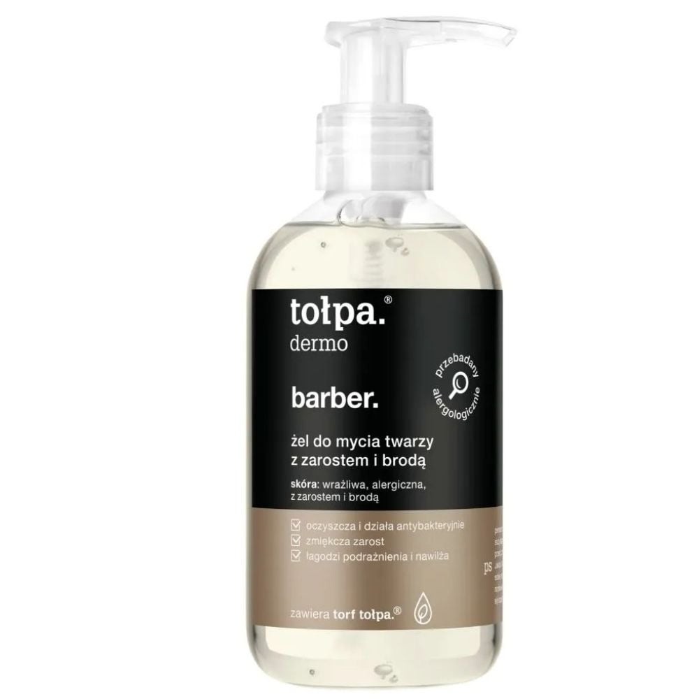 Tolpa Dermo Men Barber Beard & Face Cleansing Gel Sensitive Skin 150ml