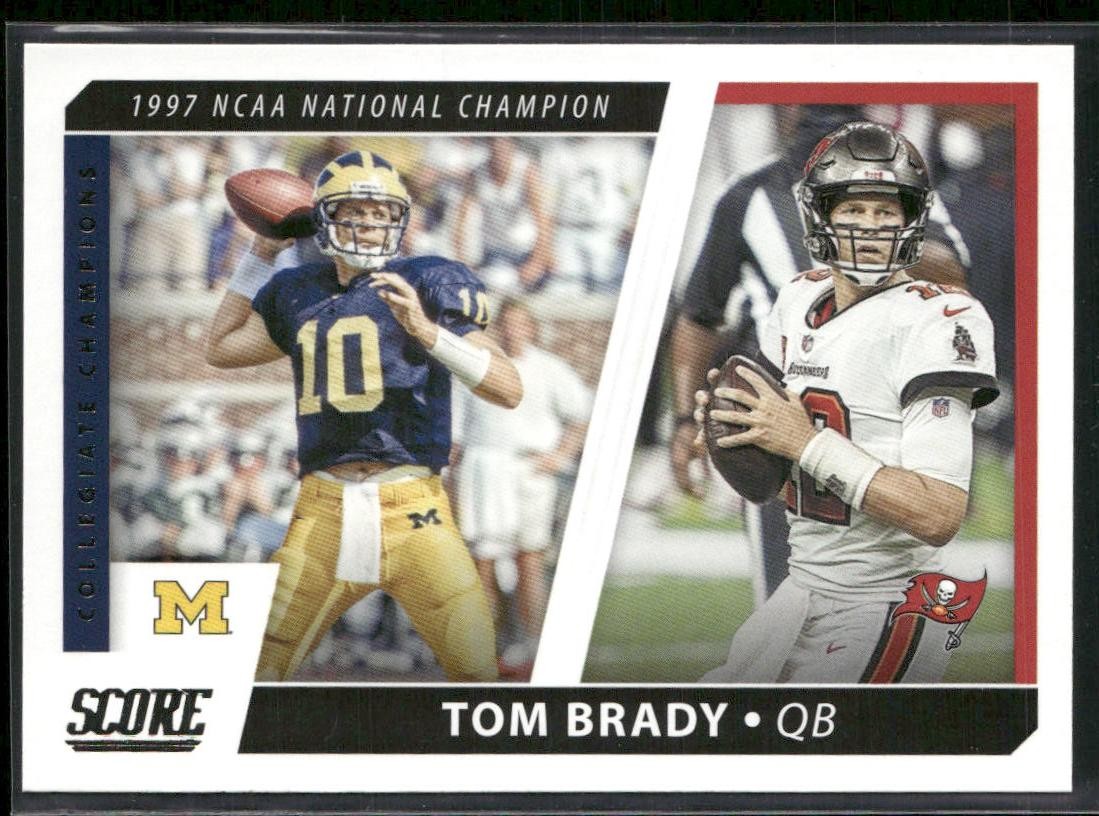 Tom Brady 2021 Score #CC9 Collegiate Champions Tampa Bay Buccaneers Card