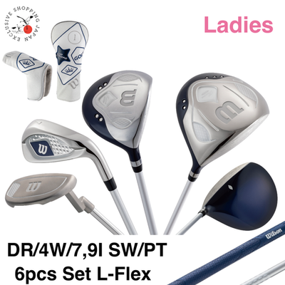 WILSON Tiara Niino Ladies Club Set 6pcs DR/4W/7I,9I/SW/PT For