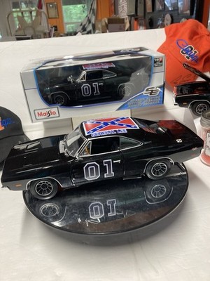 General Lee diecast 1:18 Scale classic black Dukes of Hazzard Vector rims nice