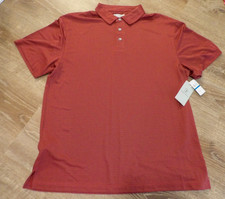 PGA Tour Mens Size XL SS Wicking UPF Stretch Poly Golf Anytime Shirt