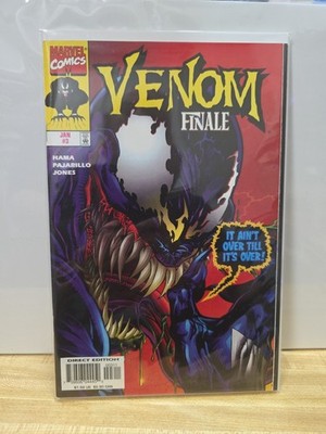 VENOM THE FINALE 3 HIGH GRADE NM 1997 RARE SPIDER-MAN KEY BROCK SEPARATED SUIT.