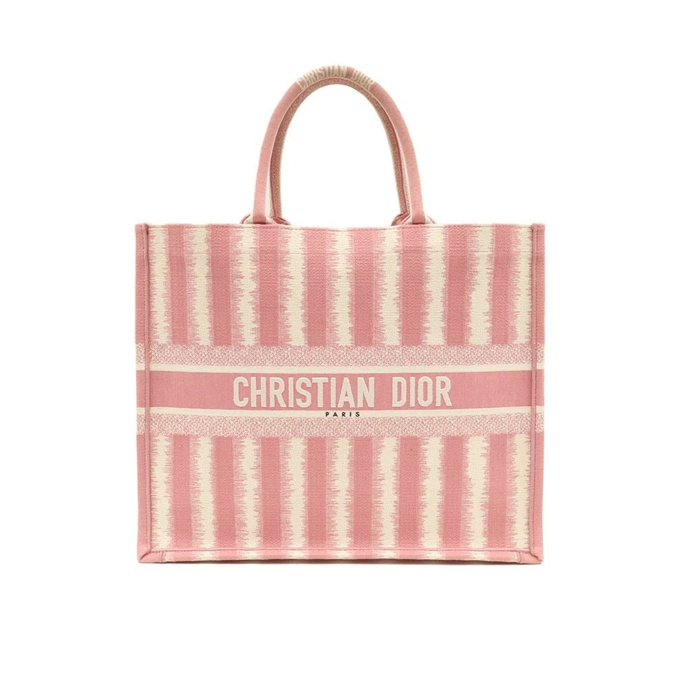 Grand sac fourre tout livre Dior tissu rose logo lettrage sprite M1286ZRFQ 65276269