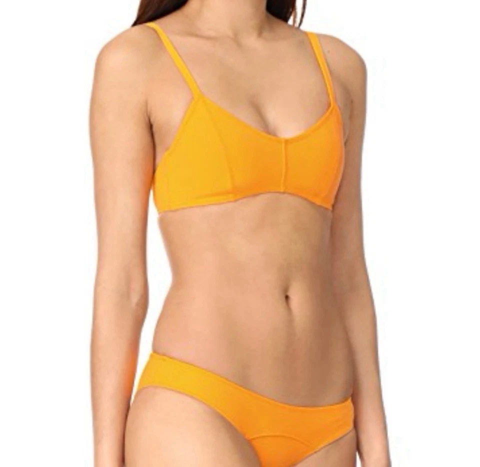 Conjunto de bikini Lisa Marie Fernandez Genevieve Bonded caléndula nuevo sin etiquetas talla IV 4 (8/10) Foto 3 de 4