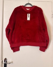 M S Redcurrant Fluffy Jumper New With Tags XL Soft Winter Sweater