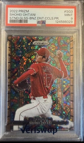2022 Prizm Stained Glass Shohei Ohtani Bronze Circles /40 PSA 9 Pop 7 CASE HIT🤯