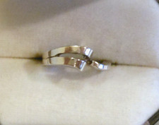 Sterling Silver Modernist Ring Size 6