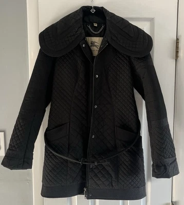 Burberry Woman's Coat USA Size 2 Black