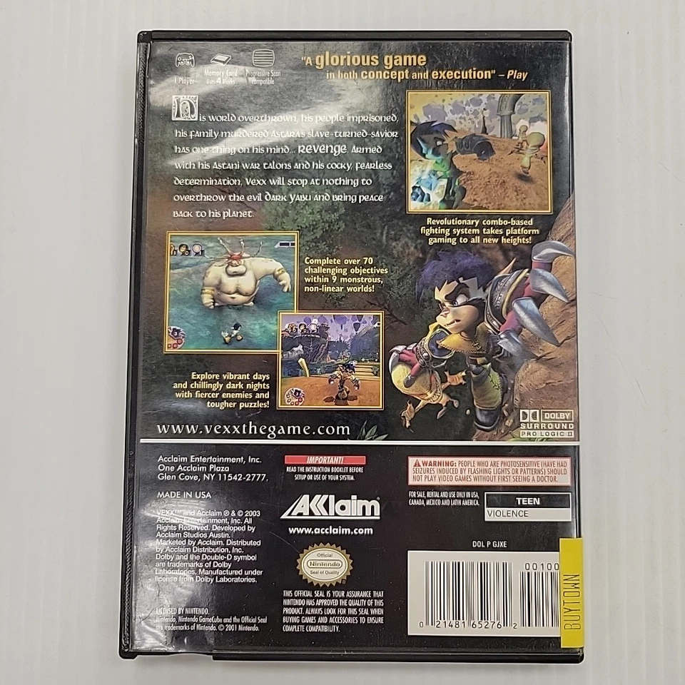 Vexx (Nintendo GameCube, 2003) CIB Complete With Manual - Image 4 of 4