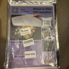 NEW Four Artisans Direct to Film DTF Transfers A4 100 Sheets Single Side