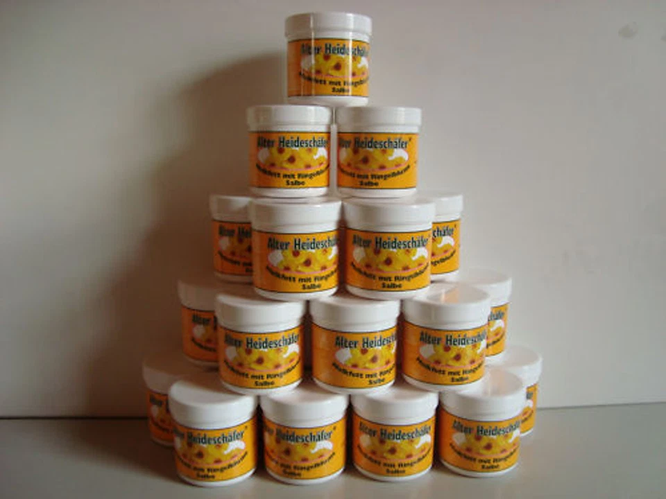 4x Alter Heideschäfer Melkfett mit Ringelblume Salbe a´250ml, Asam Iris