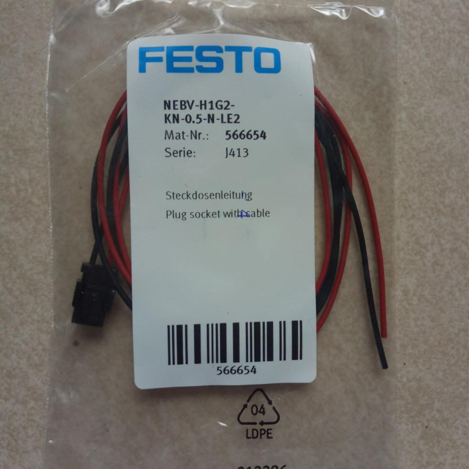 One New Festo NEBV H1G2 KN 0 5 N LE2 566654 Solenoid Valve Cable Fast one-new-festo-nebv-h1g2-kn-0-5-n-le2-566654-solenoid-valve-cable-fast