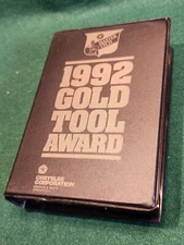 CHRYSLER Master tech gold plated tool set - 1992 Gold Tool Award