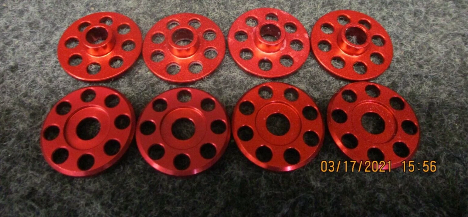 Honda CR125 2006 DOCWOB red alloy front fender top hat washer fitting kit