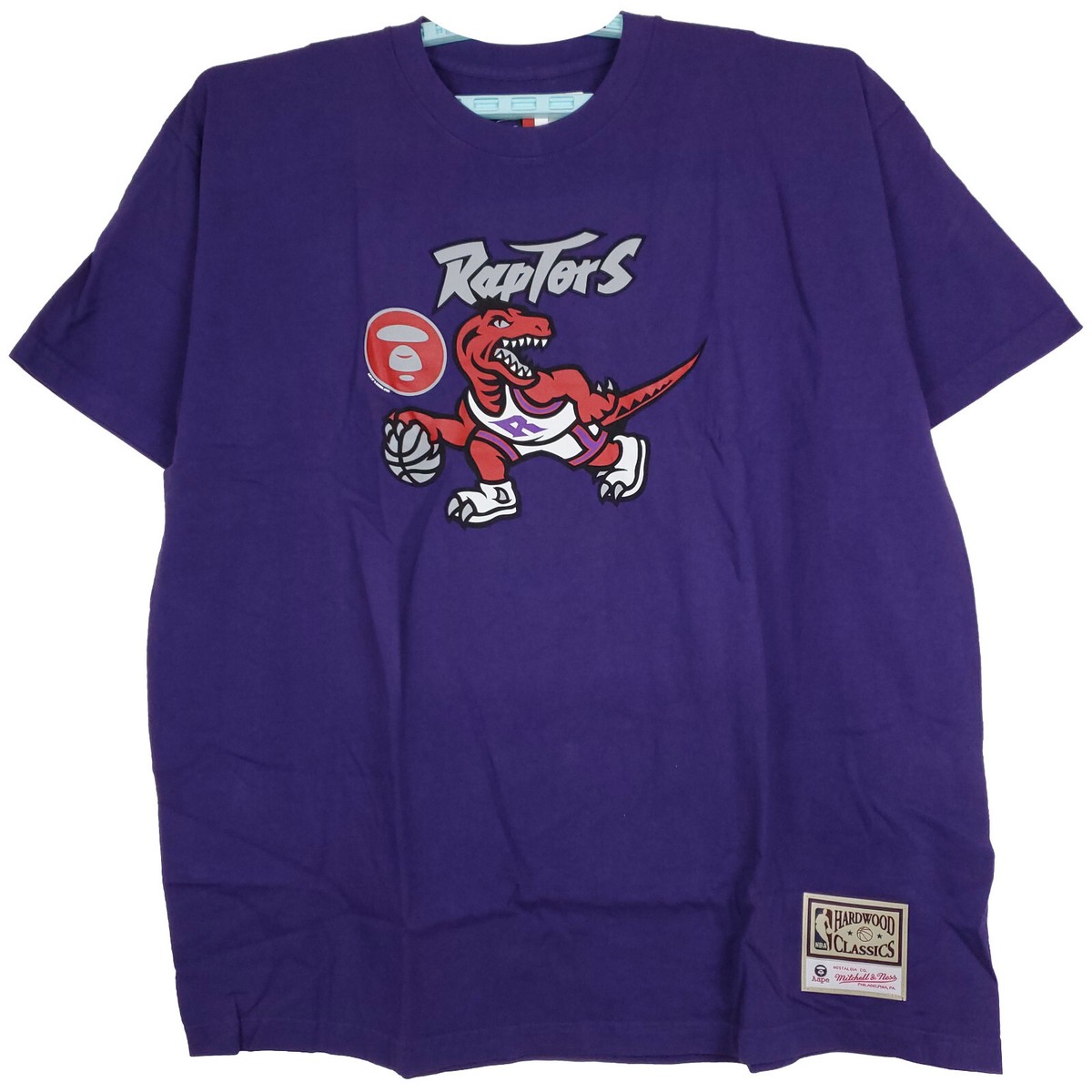 AAPE BAPE Toronto Raptors Mitchell & Ness 2XL XXL Shirt A Bathing