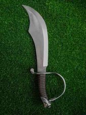 Handmade Laguiole Champagne Saber Sword Carbon Steel Blade With Leather Sheath