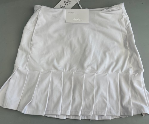 Lady Hagen plissettato da golf donna controllo pancia 17" piccolo bianco nuovo con etichette prezzo al pubblico consigliato $60 - Foto 4 di 11