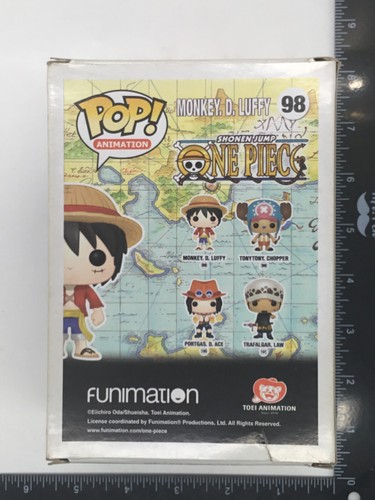 Funko POP! #98 Monkey D Luffy One Piece Original Glossy hair JJL 160406 G03 - Picture 3 of 9