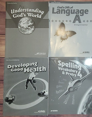 Abeka 4th Grade Quiz Test Teacher Keys Science Spelling Language Arts Health