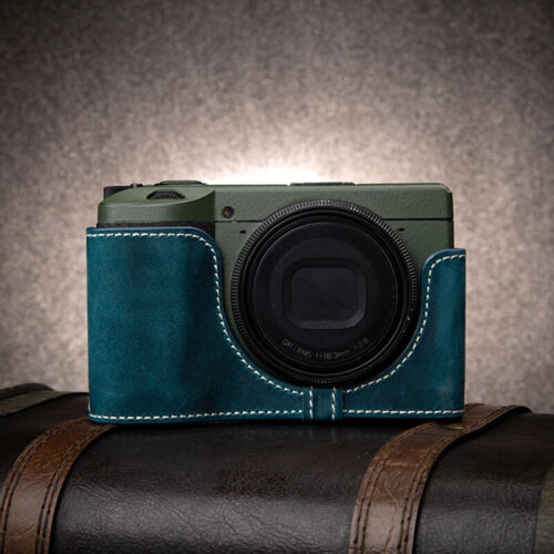 Suitable For Ricoh GR3/GR3X Genuine Leather Camera Half Case Bag Covers Handmade - Picture 32 of 40