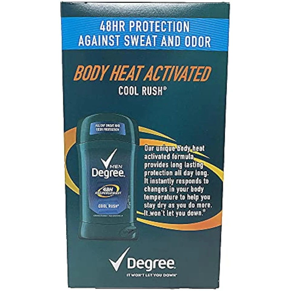 Degree Men Dry Protection Anti-Perspirant, Cool Rush (2.7 oz, 5 pk.) - Image 2 of 4
