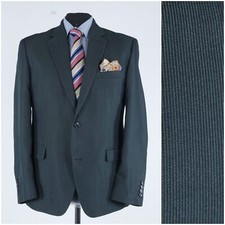 Mens Striped Grey Blazer 44R UK Size CANDA Sport Coat Jacket