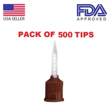 Dental HP Brown Mixing Tips for Kerr Temp Bond Cement 50/bag